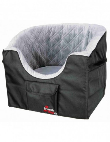 Asiento para Coches, 41 × 39 × 42 cm, Gris-Negro