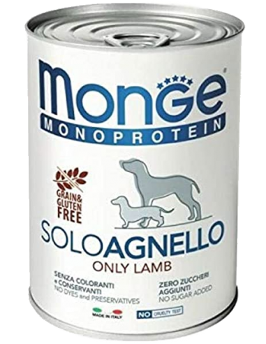 MONGE MONOPTOTEICO solo cordero 400g