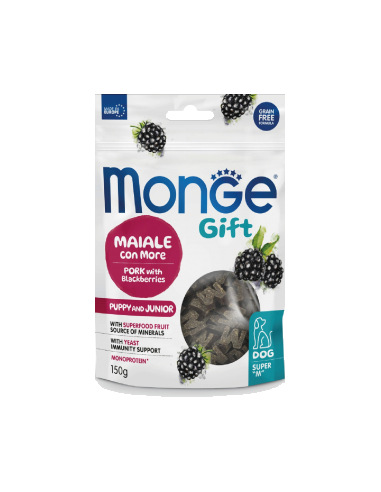 Monge Gift Snack cachorro Cerdo y moras. Perro