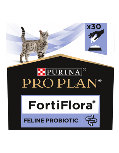 Fortiflora, probióticos para gatos. Purina