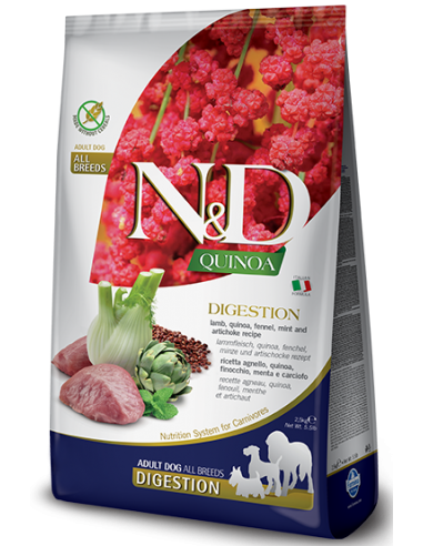 FARMINA. N&D Quinoa Digestión Cordero. Adulto....