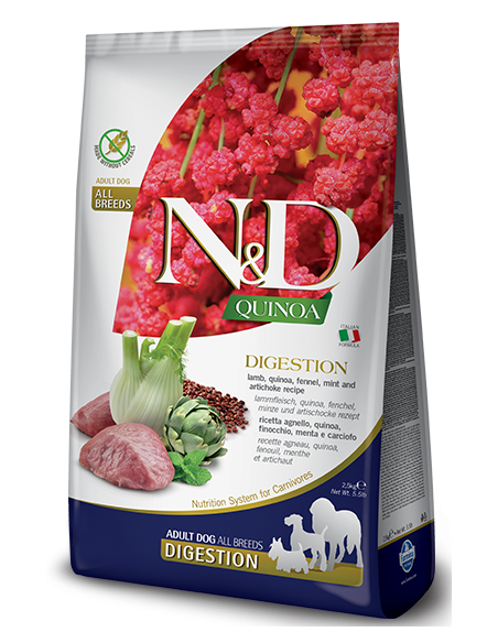 FARMINA. N&D Quinoa Digestión Cordero. Adulto. Perro
