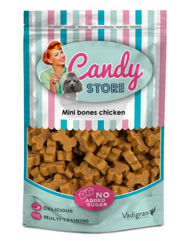 Snack. Candy mini bones pollo 180g . Vadigran