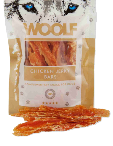 Woolf Snack. Barritas de pollo. 100g