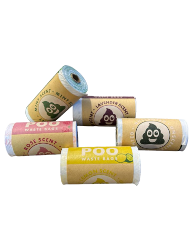 Poo Waste. Rollo bolsas higiénicas ECO Biodegradables. M-pets