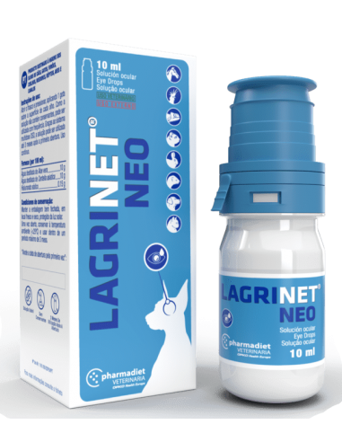 LagriNet Neo (Hidratante ocular) 10ml. Perro, gato, roedor, hurón, reptil, ave y caballo.