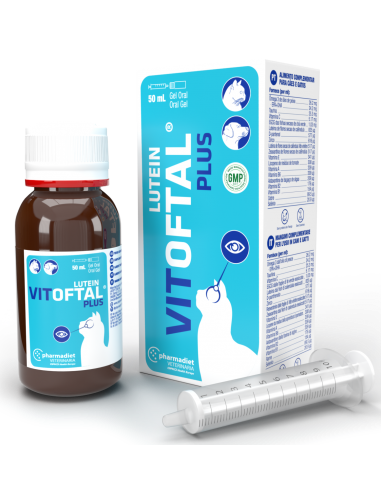 VitOftal Plus Lutein. (Ayuda al sistema ocular) 50ml. Perro y gato.