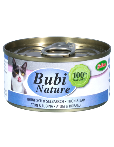 Bubi Nature. Atún con Lubina. Gato 70g