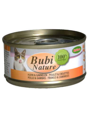 Bubi Nature. Pollo con Gambas. Gato 70g