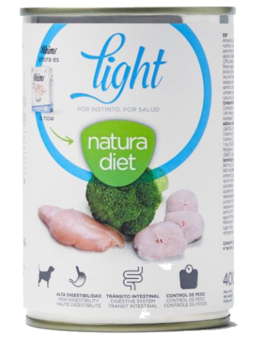 Natura Diet Dog. Lata Light 400g