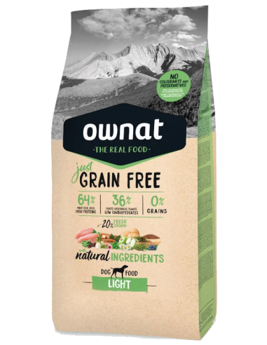 Ownat Just Grain Free Light Pollo. Perro