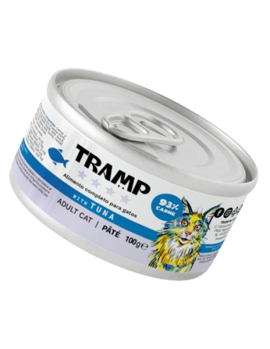 Tramp. Lata atún en paté. 100g. Gato