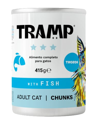 Tramp. Lata pescado en trozos. 415gr.Gato