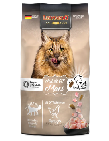 LEONARDO adulto MAXI pollo. GRAIN FREE. Gato