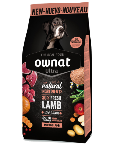 Ownat Ultra medium adult cordero. Perro