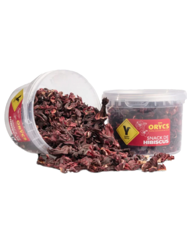 MiniOrycs Snacks Hibiscus 75gr (antioxidante y relajante). Conejo y roedor