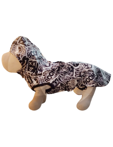 Impermeable. Urban blanco y negro. M-pets