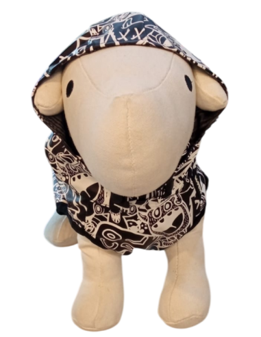 Impermeable. Urban blanco y negro. M-pets