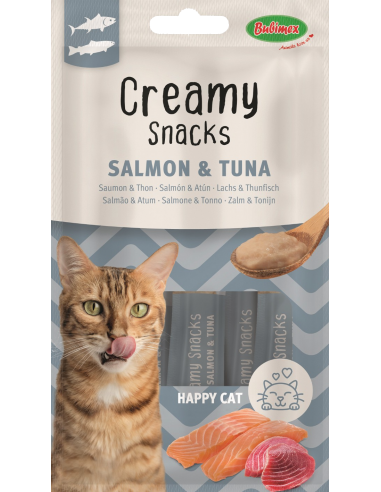 Creamy Snack  Salmón y atún. Gato. Bubimex