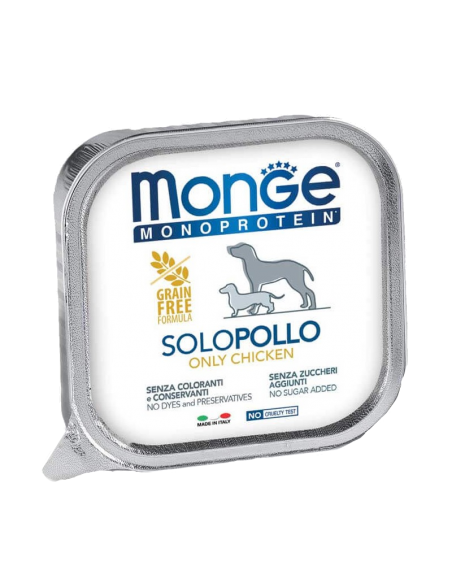 MONGE MONOPROTEICO PATÉ solo pollo 150g